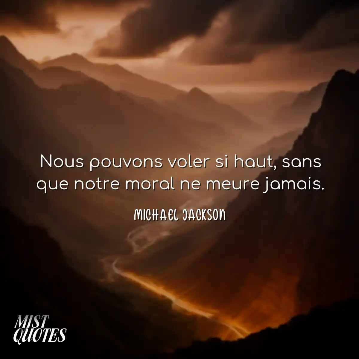 Nous pouvons voler si haut, sans que not