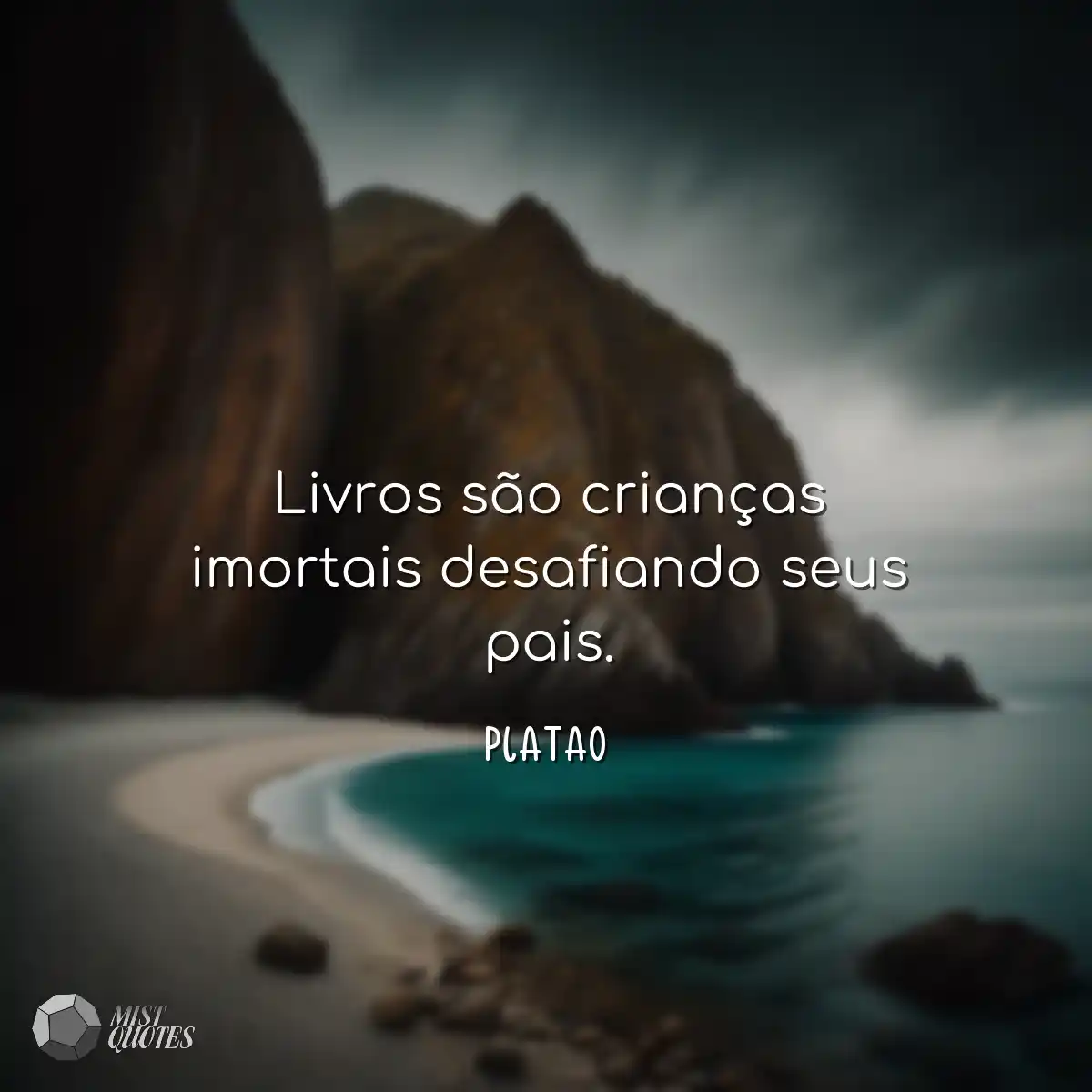 Livros são crianças imortais desafiand