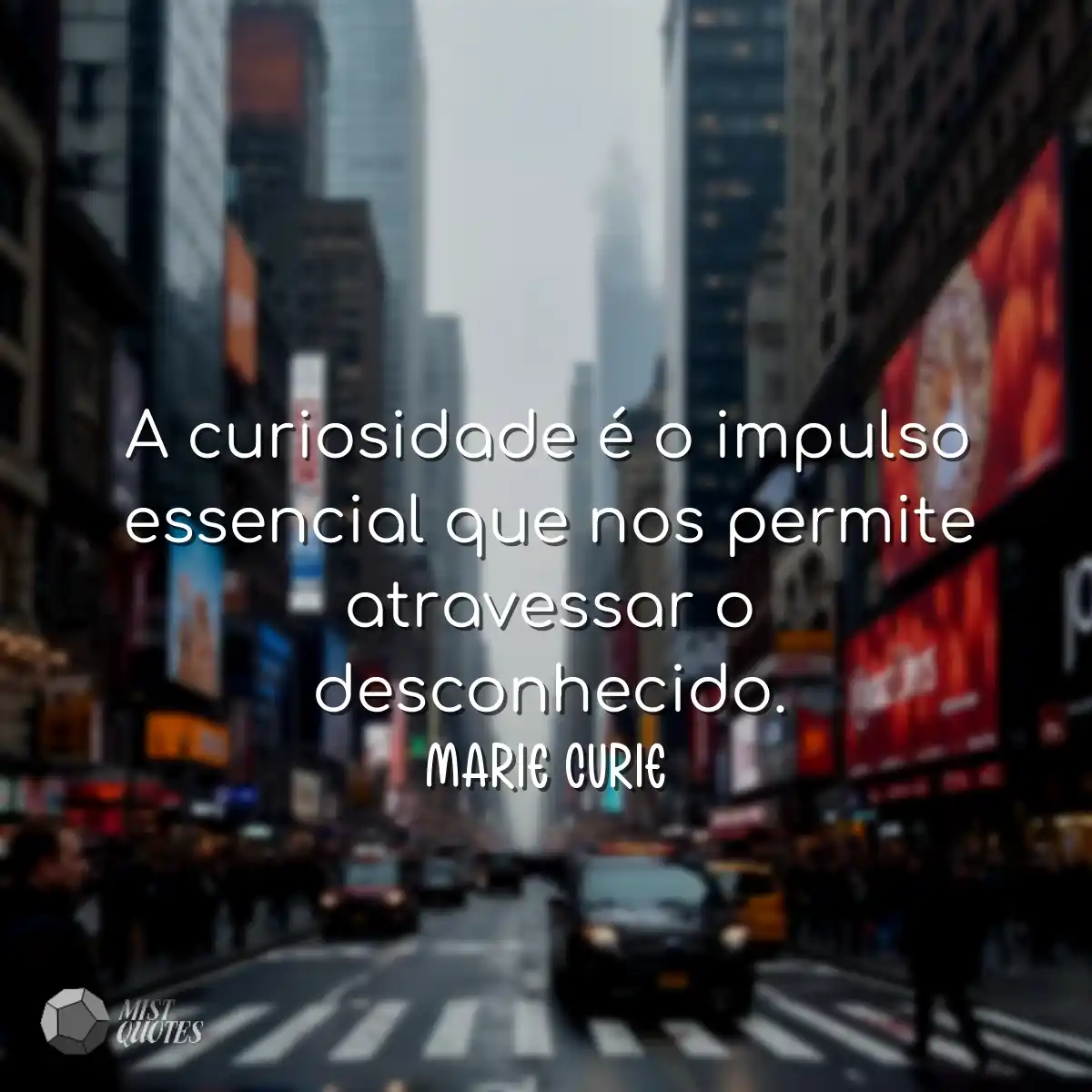 A curiosidade é o impulso essencial que nos permit