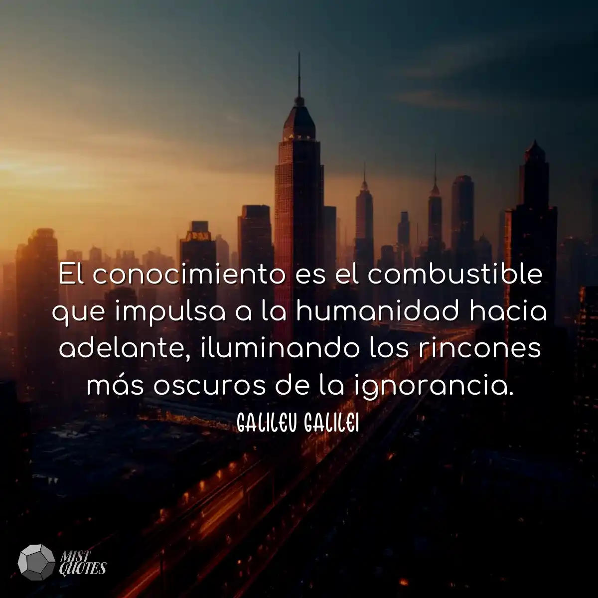 O conhecimento é o combustível que impulsiona a hu
