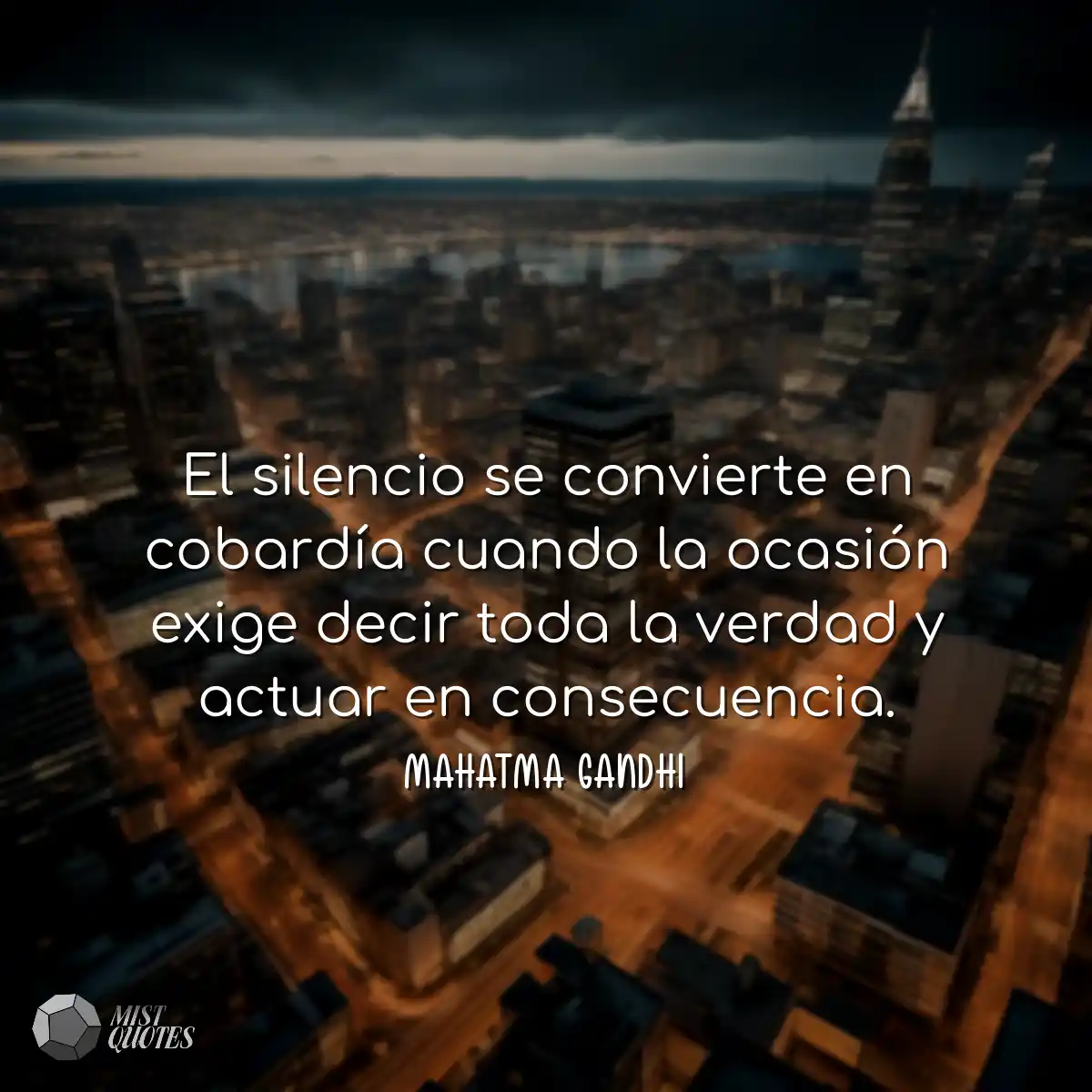 El silencio se convierte en cobardía cuando la oca
