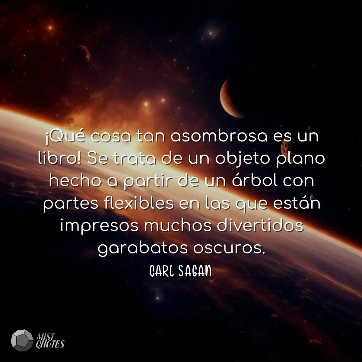 ¡Qué cosa tan asombrosa es un libro! Se trata de u