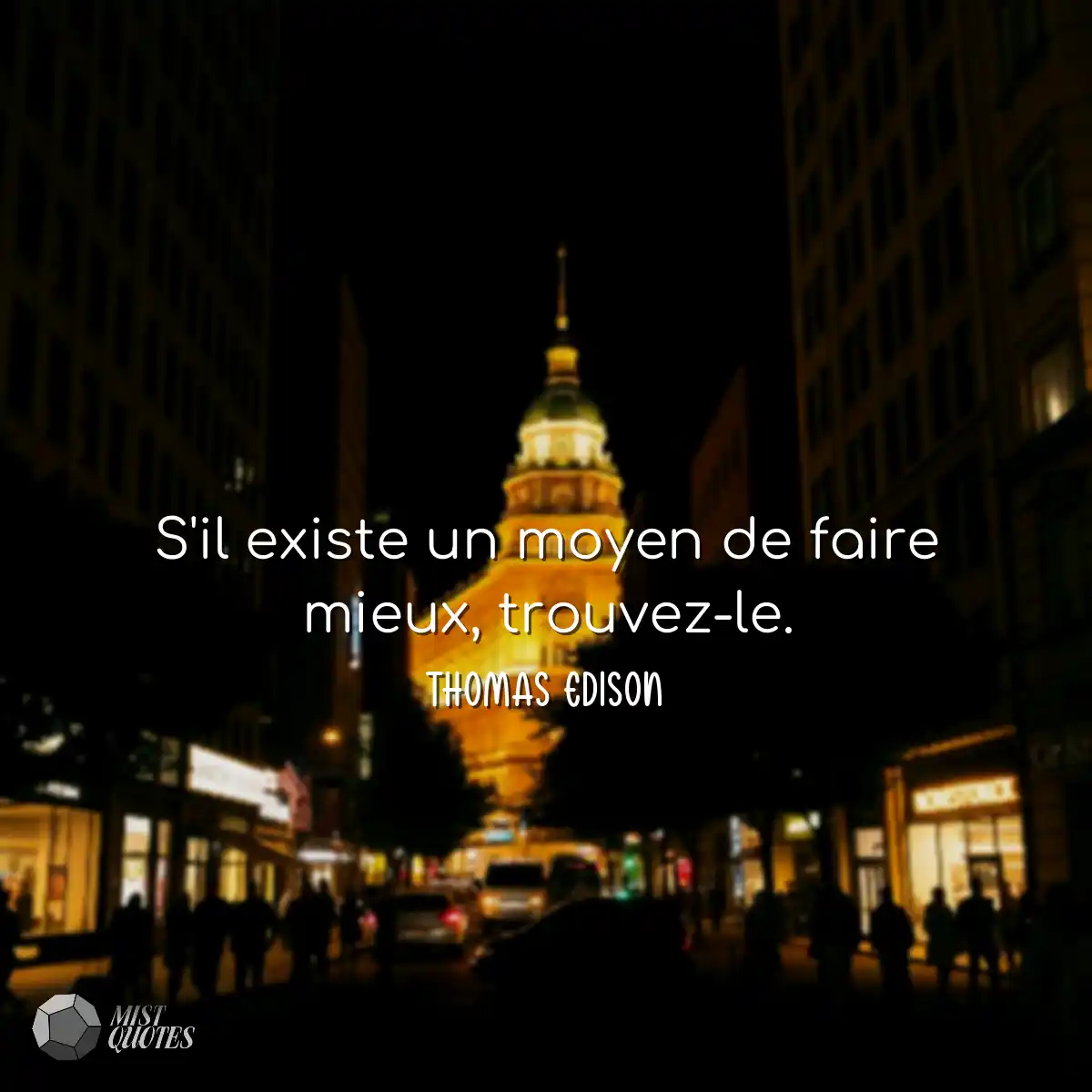 S'il existe un moyen de faire mieux, tro