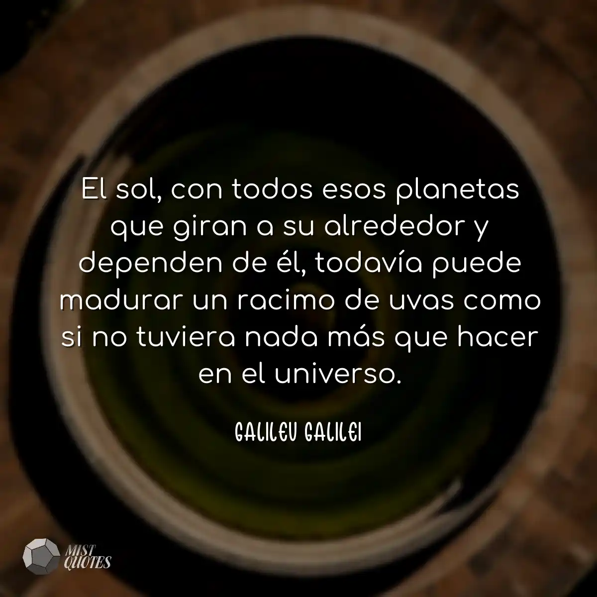 El sol, con todos esos planetas que giran a su alr