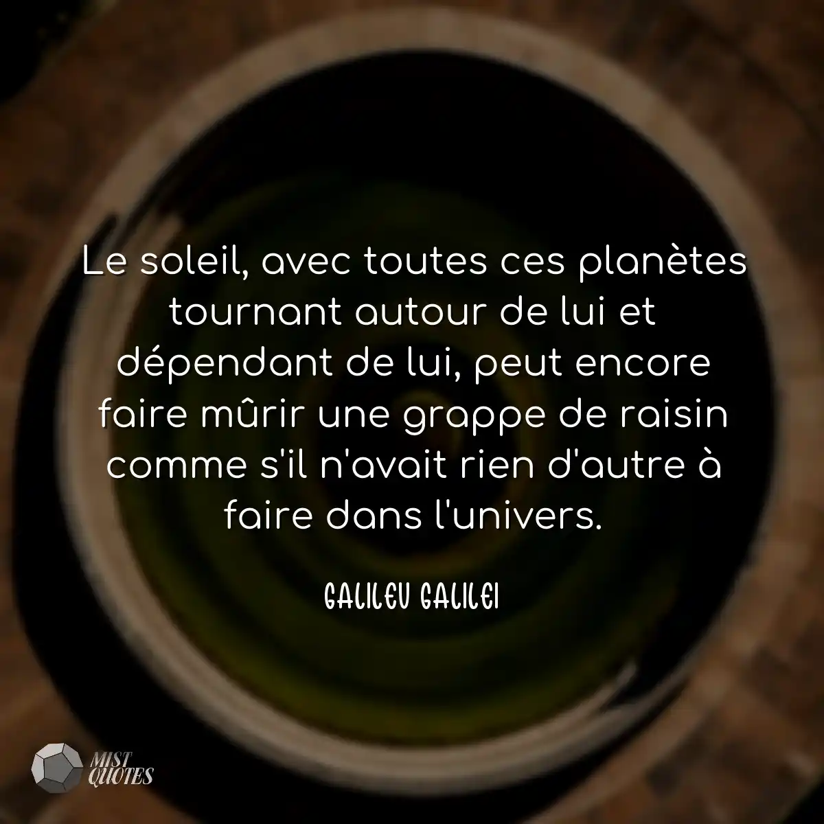 Le soleil, avec toutes ces planètes tournant autou