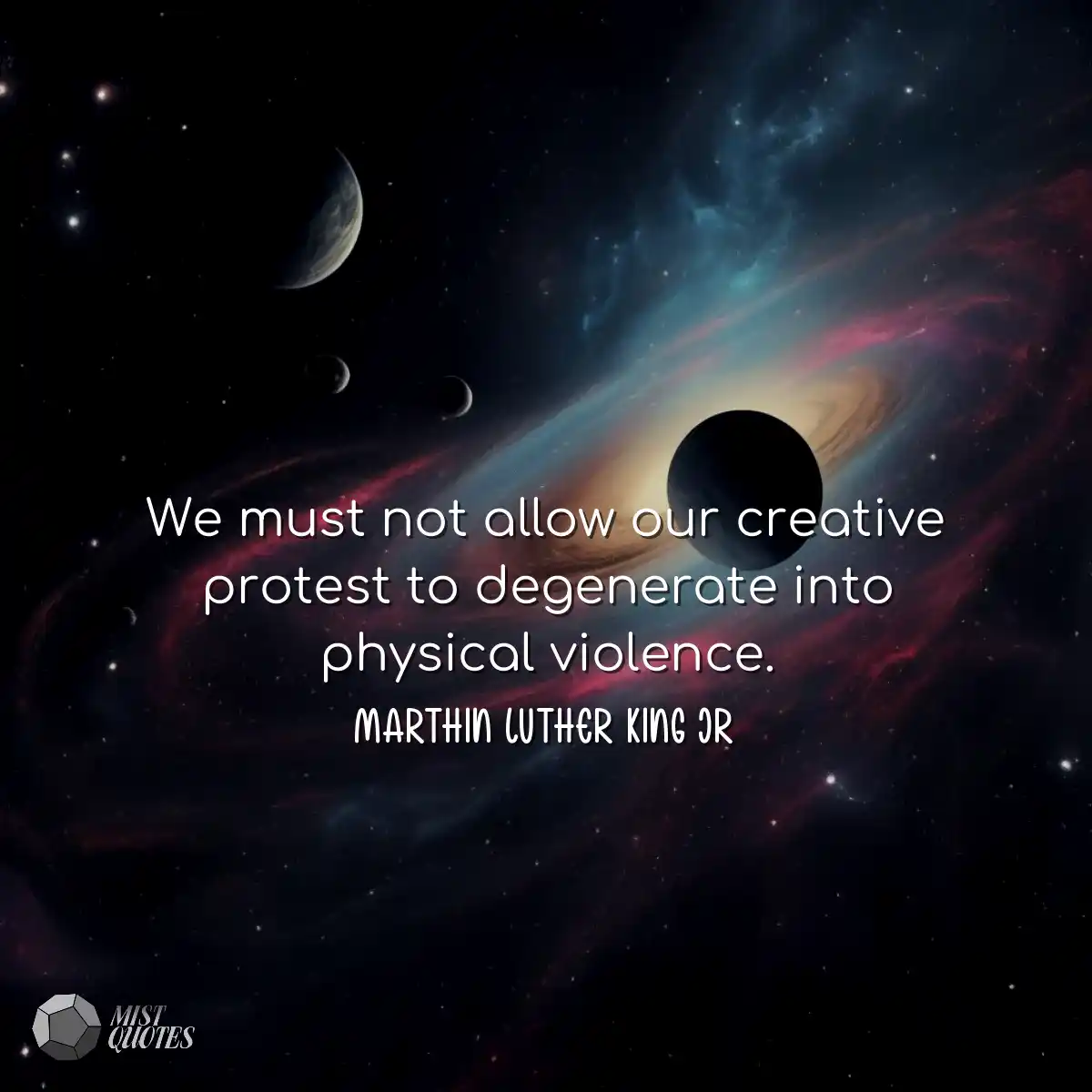 We must not allow our creative protest t