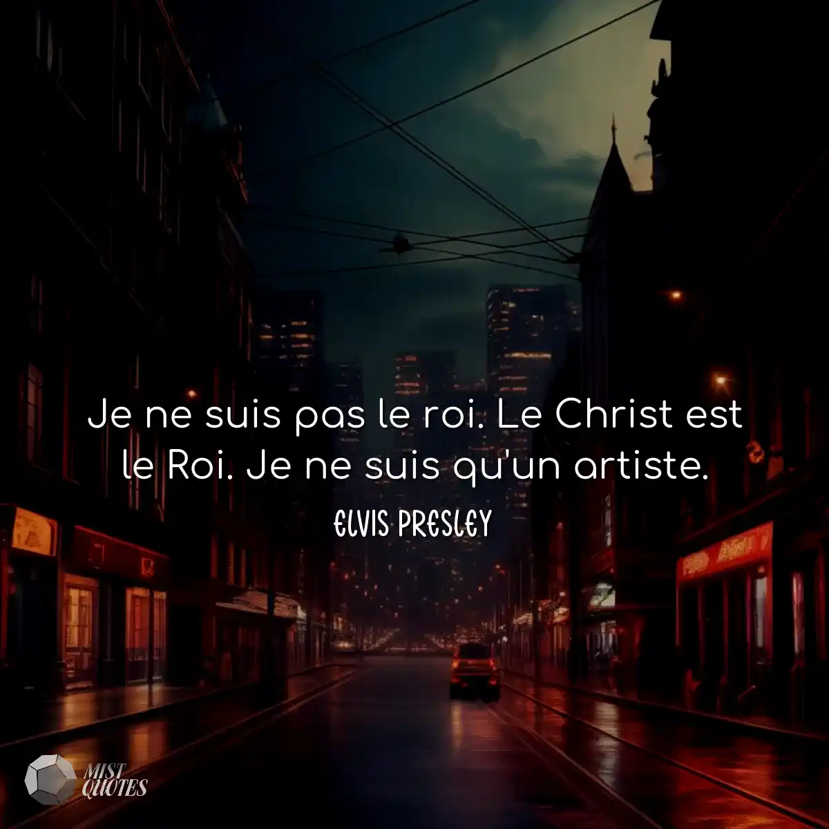 Je ne suis pas le roi. Le Christ est le 