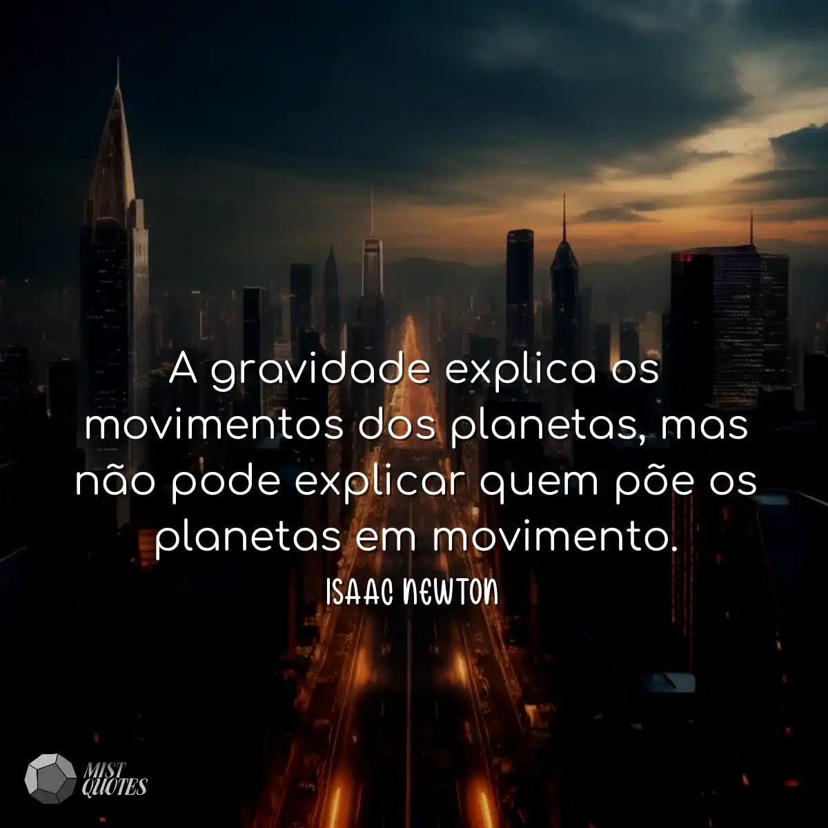 A gravidade explica os movimentos dos pl