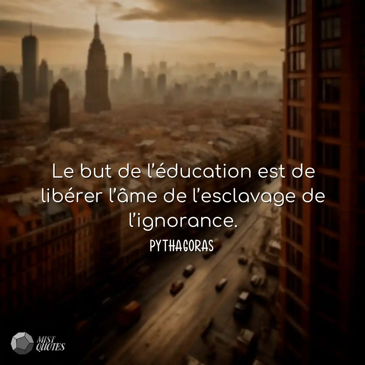 Le but de l’éducation est de libérer l’âme de l’es