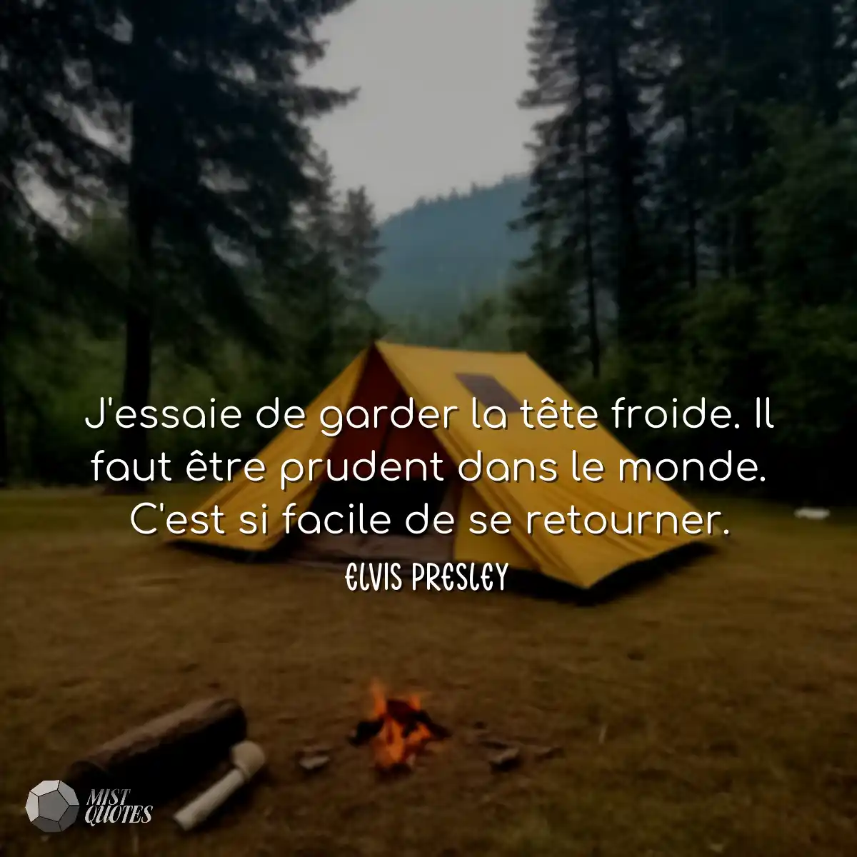 J'essaie de garder la tête froide. Il faut être pr