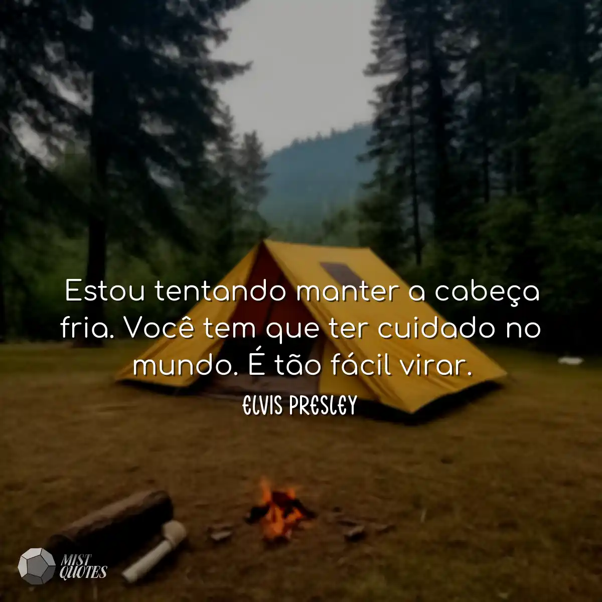 Estou tentando manter a cabeça fria. Você tem que 