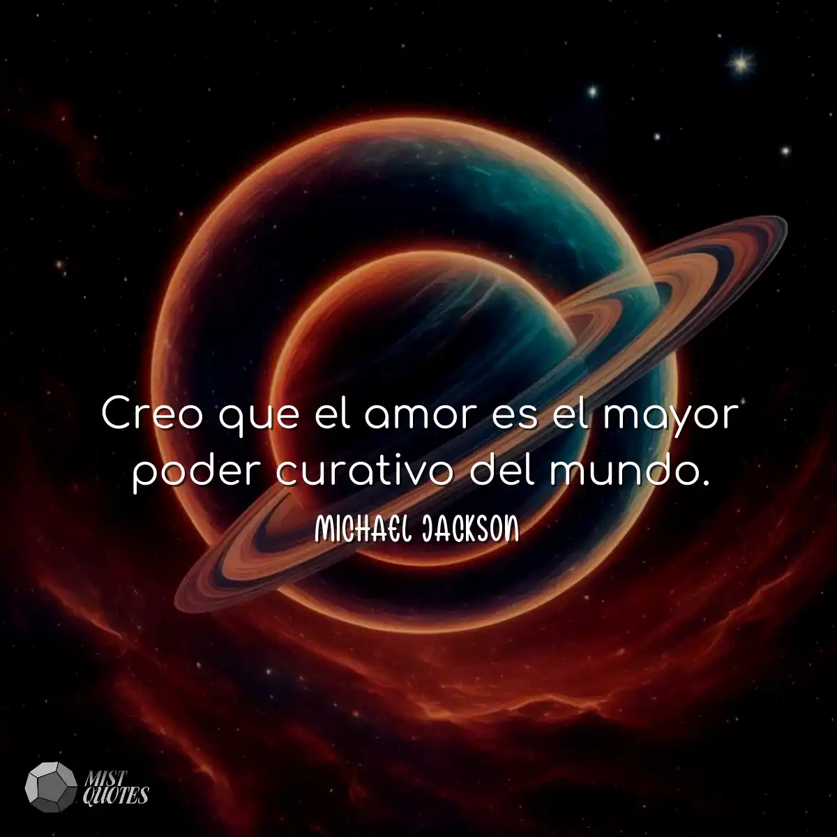 Creo que el amor es el mayor poder curat