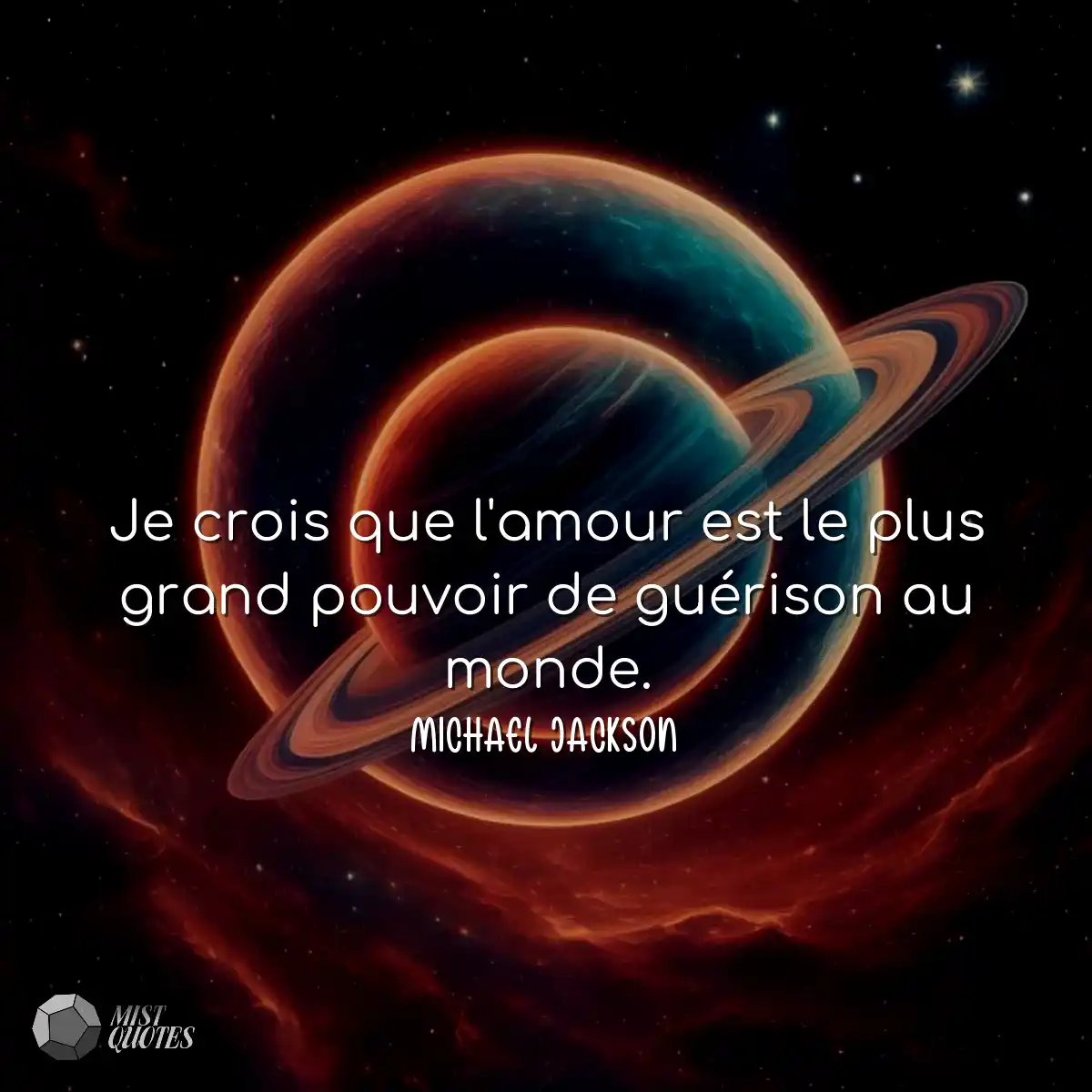Je crois que l'amour est le plus grand p