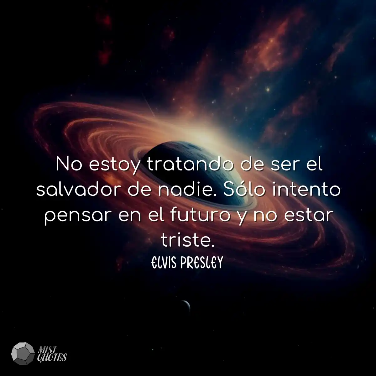 No estoy tratando de ser el salvador de 
