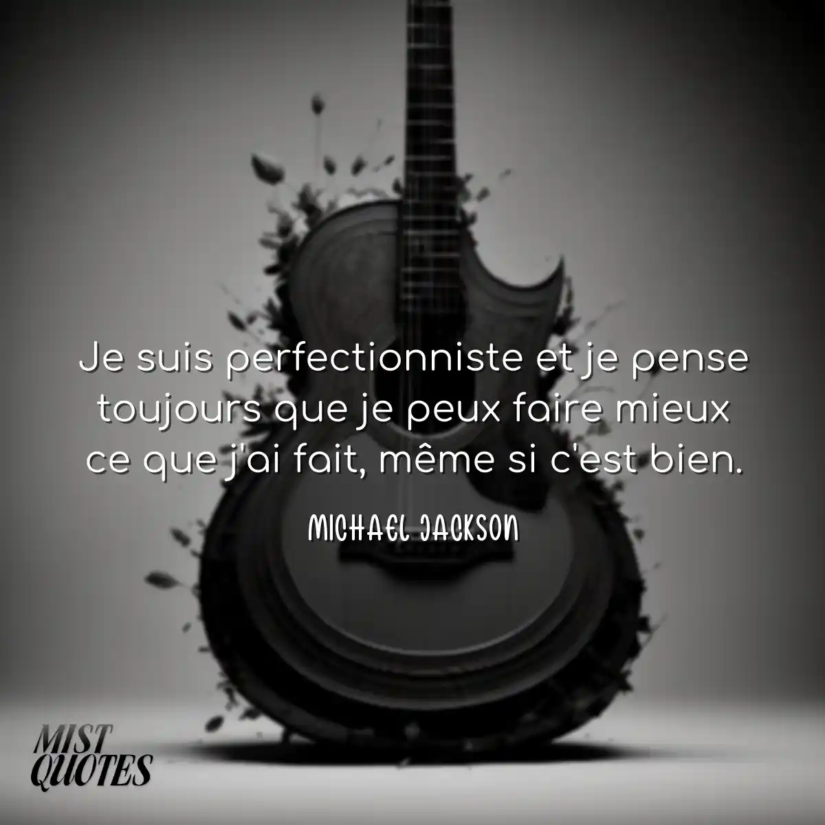 Je suis perfectionniste et je pense touj