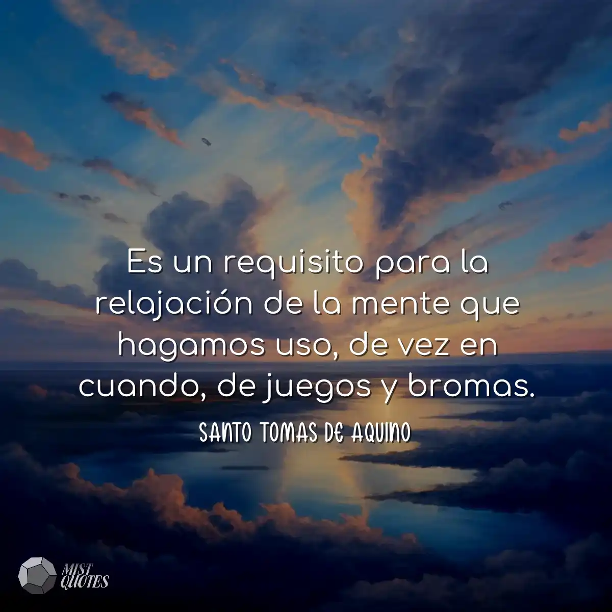Es un requisito para la relajación de la mente que