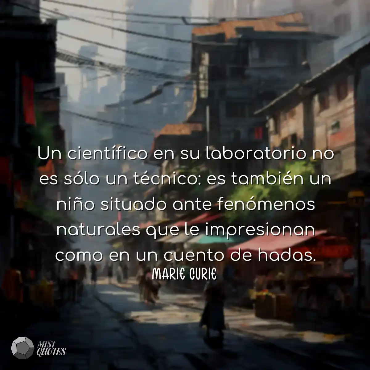 Un científico en su laboratorio no es s