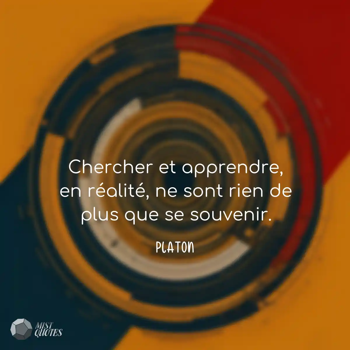 Chercher et apprendre, en réalité, ne 