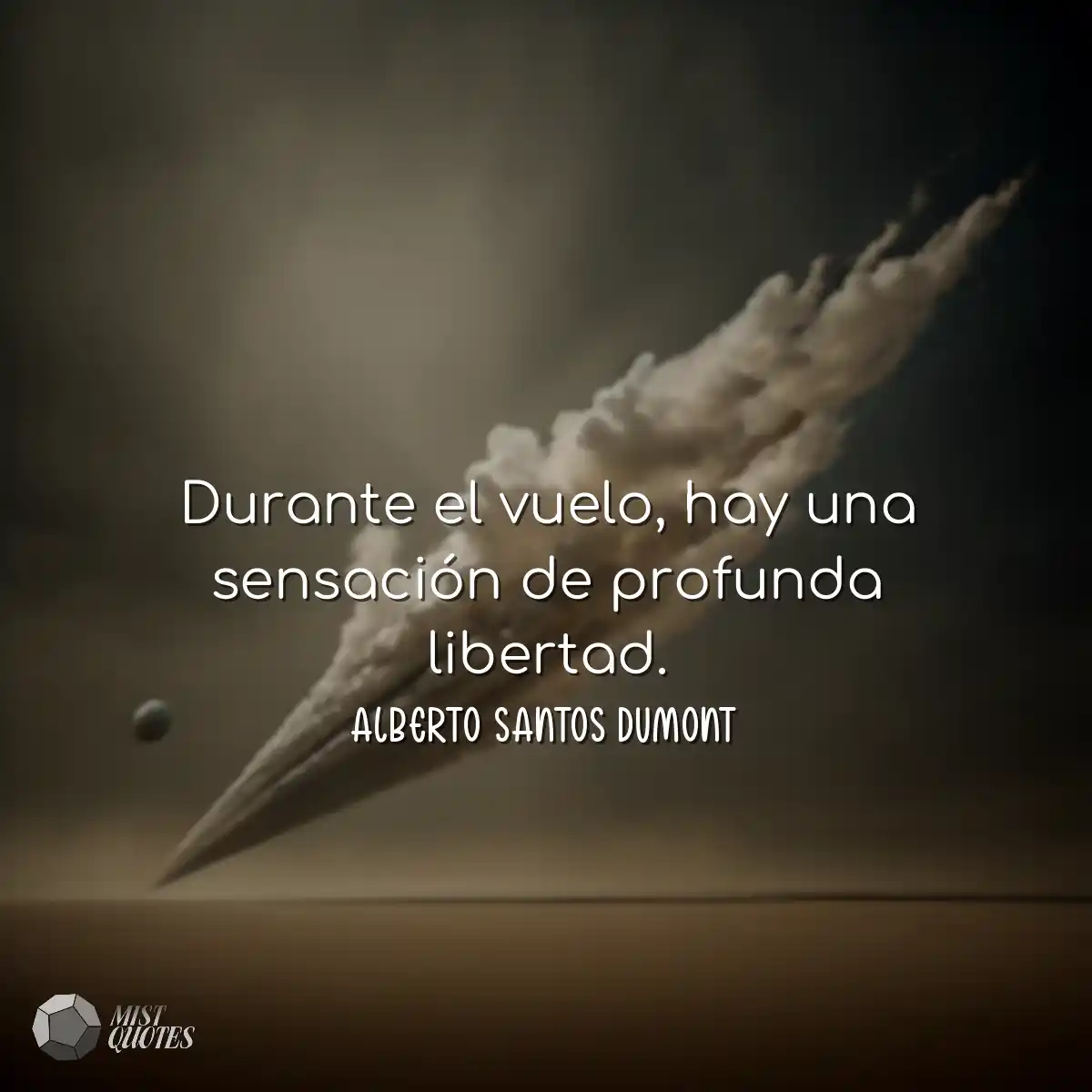 Durante el vuelo, hay una sensación de profunda li