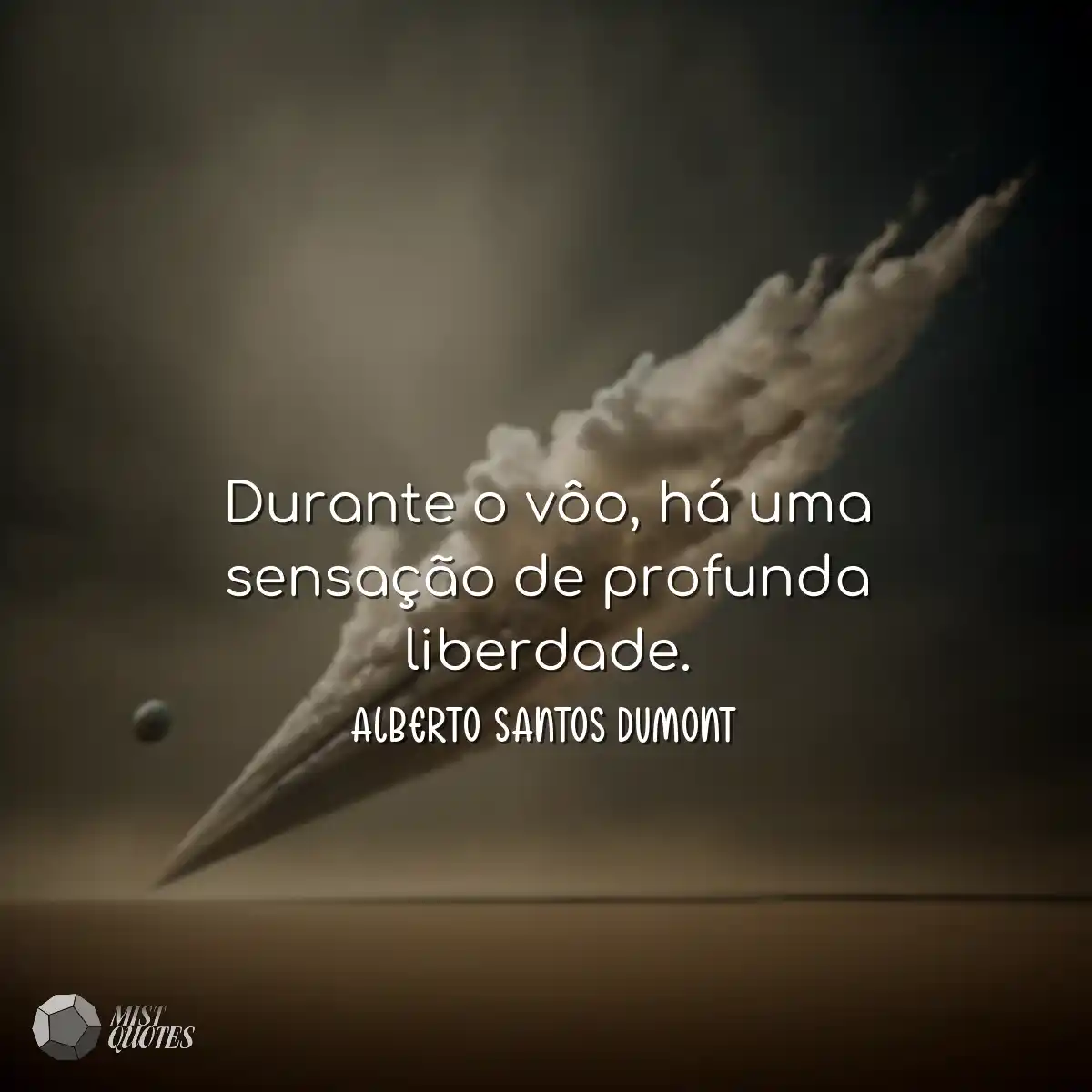 Durante o vôo, há uma sensação de profunda liberda