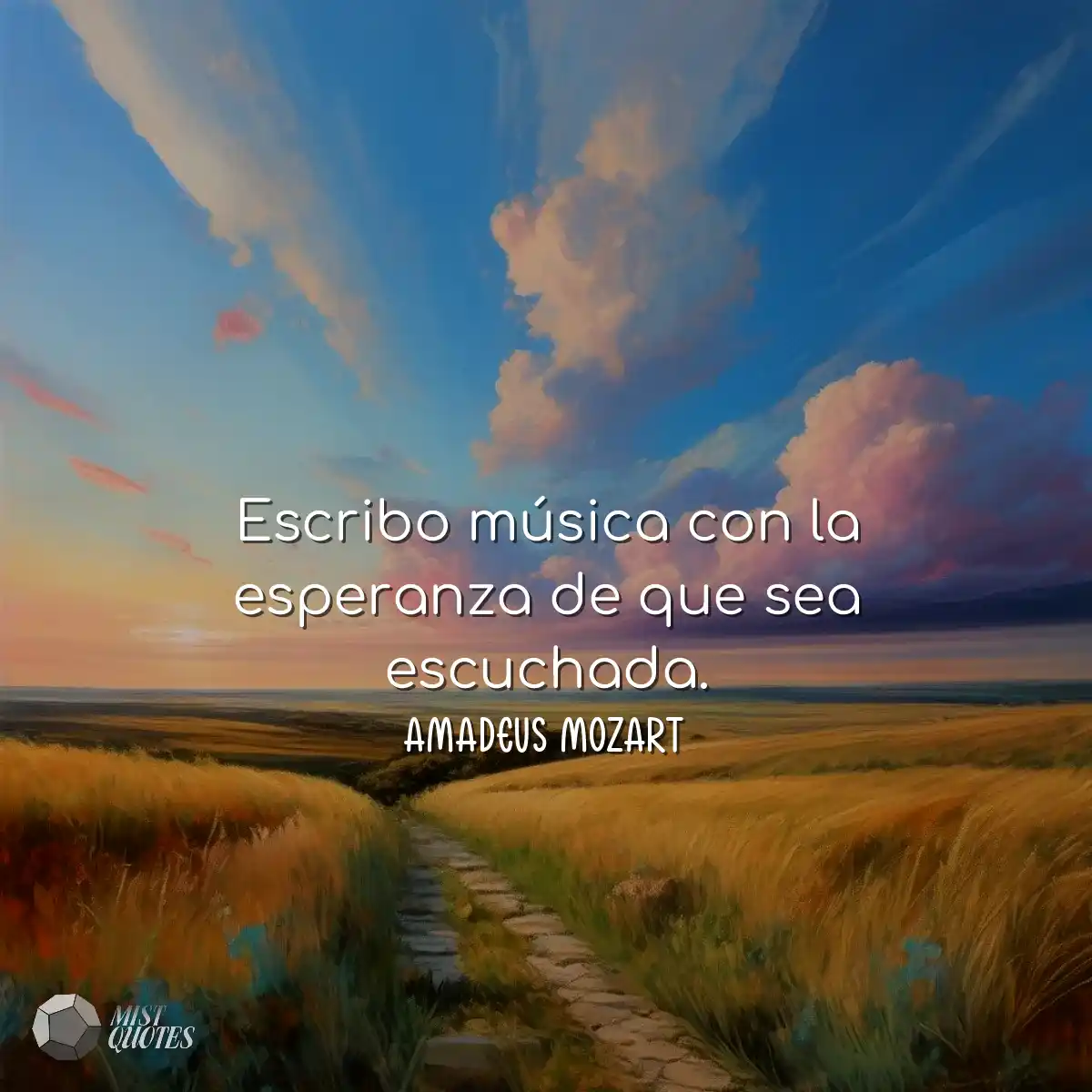 Escribo música con la esperanza de que 
