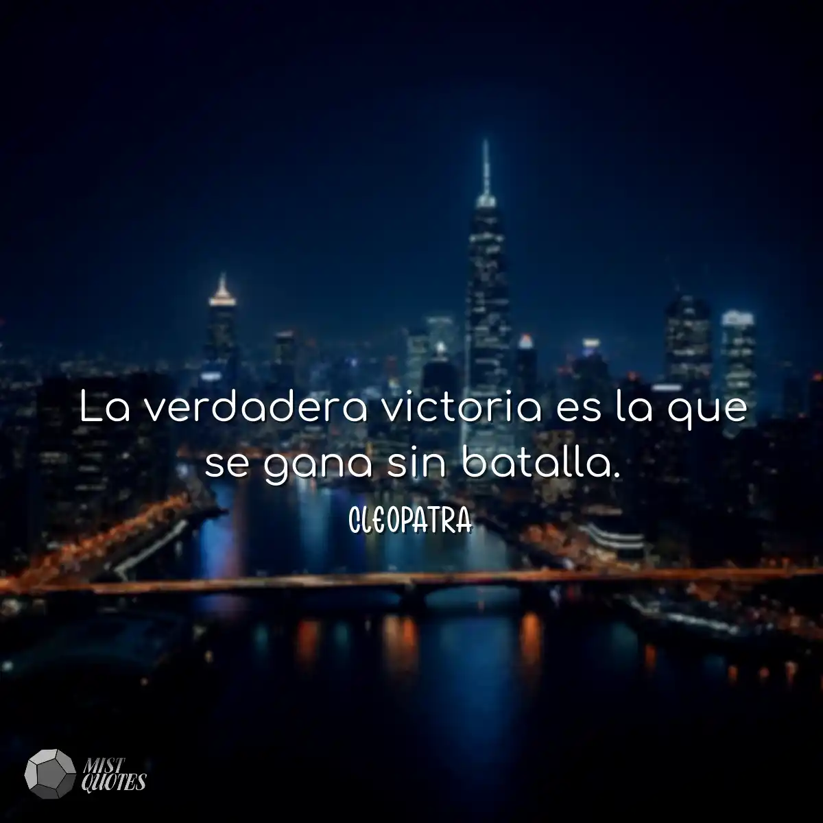 La verdadera victoria es la que se gana 