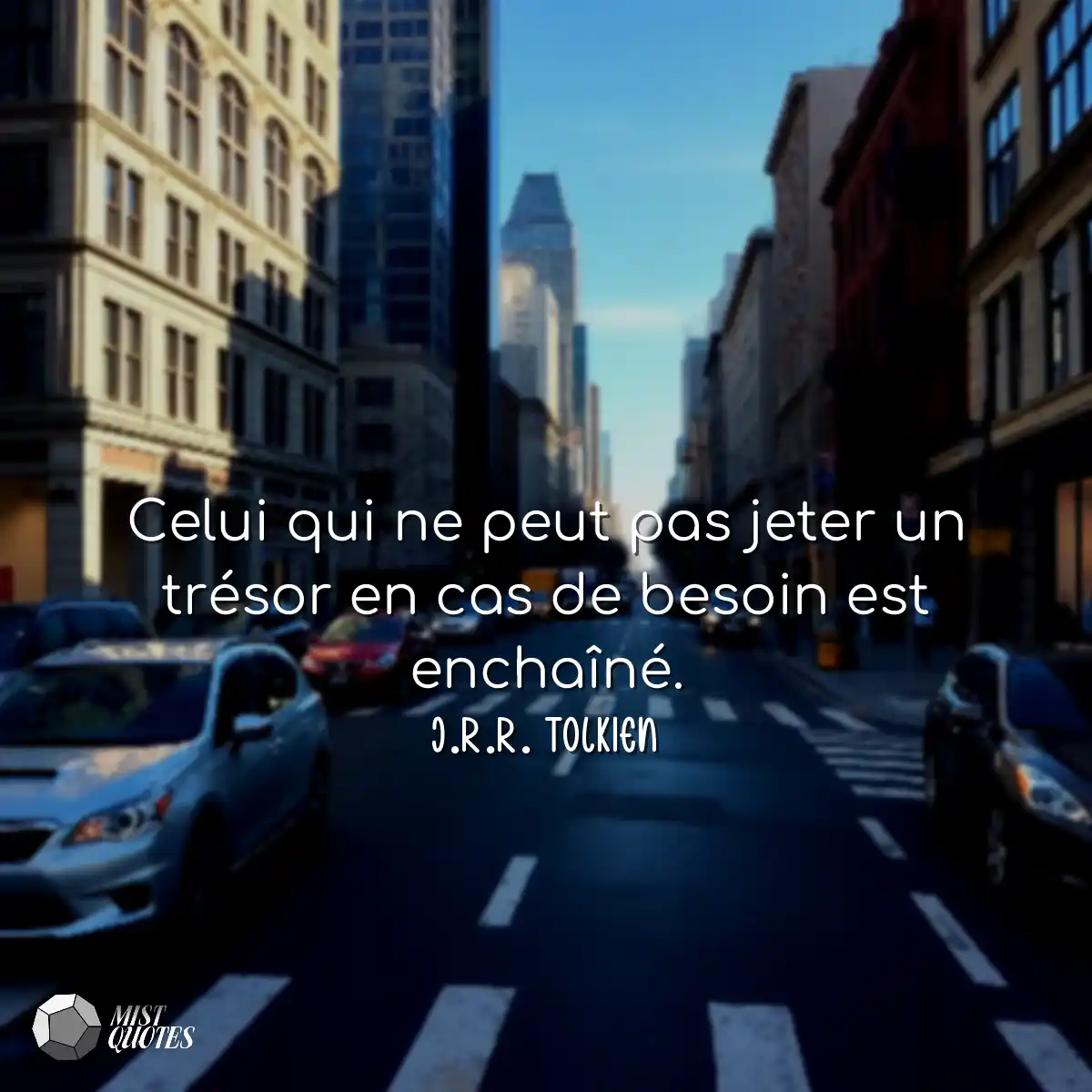 Celui qui ne peut pas jeter un trésor e
