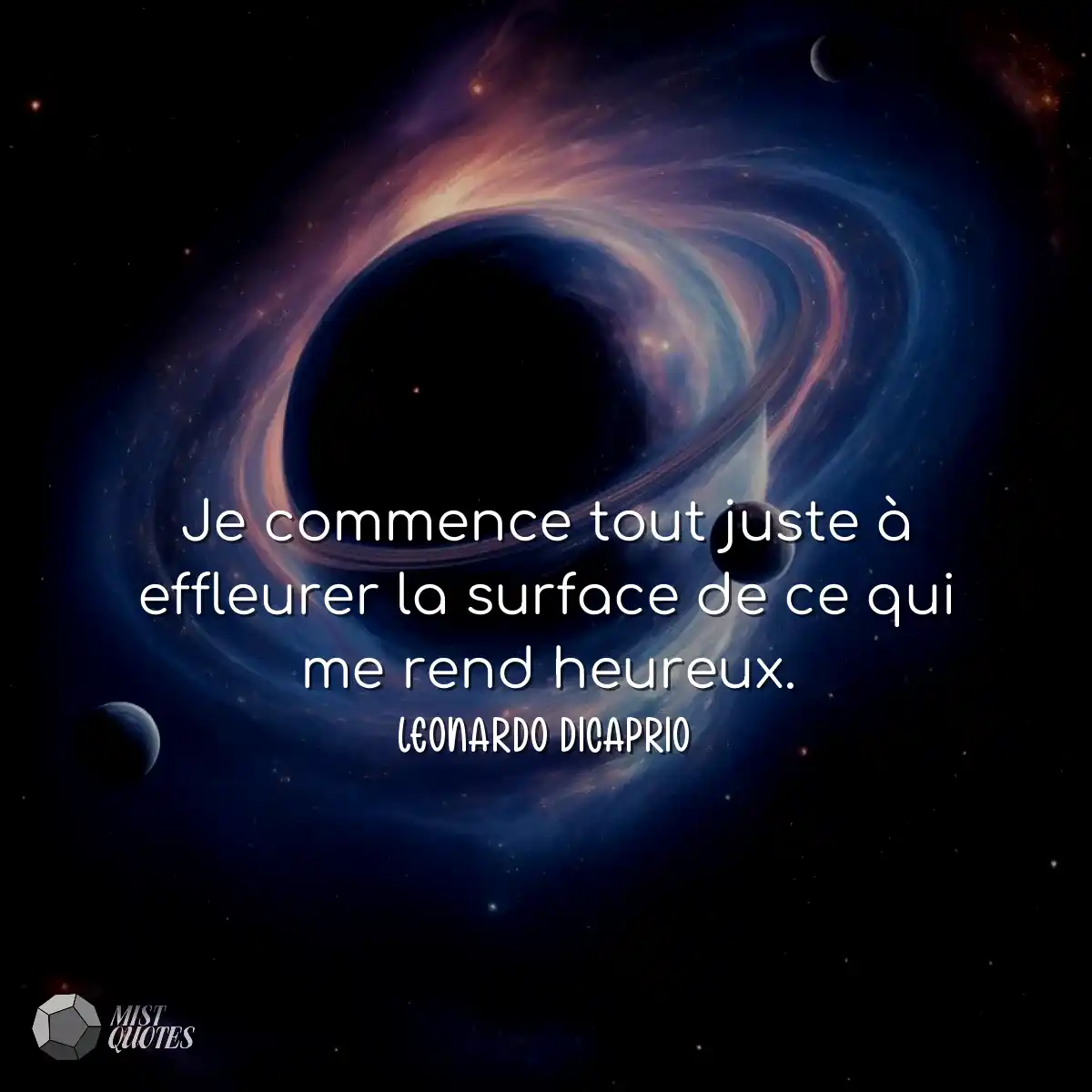 Je commence tout juste à effleurer la s