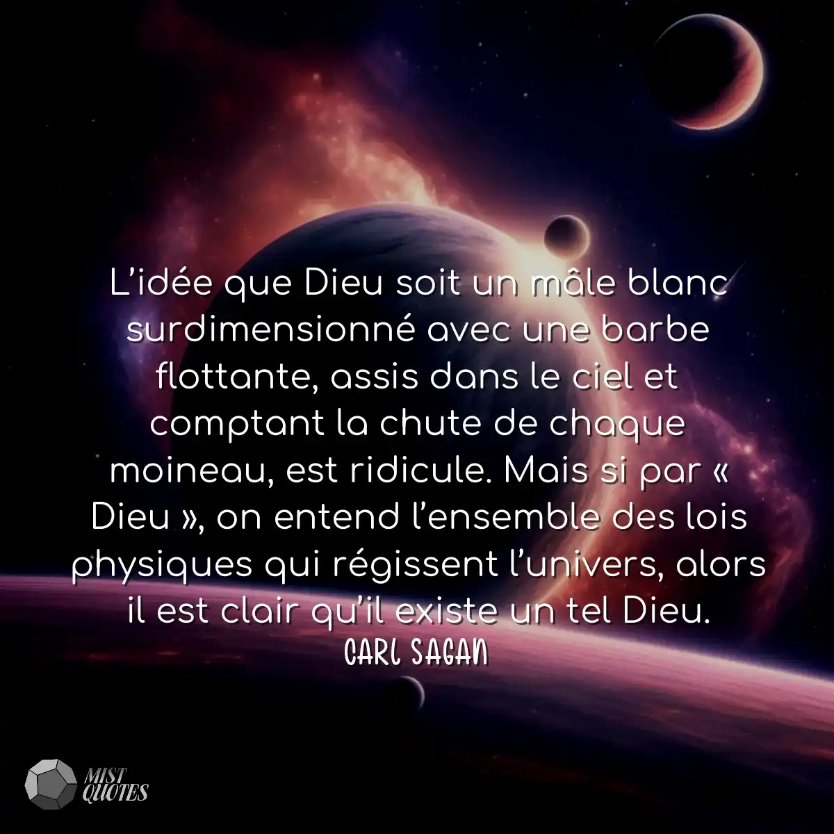 L’idée que Dieu soit un mâle blanc s