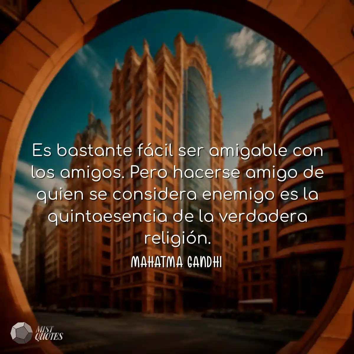 Es bastante fácil ser amigable con los amigos. Per
