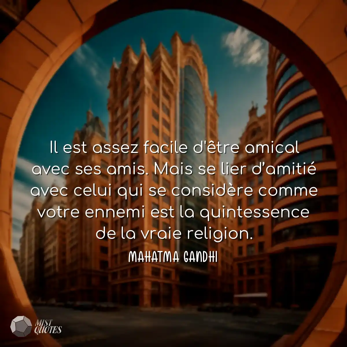 Il est assez facile d'être amical avec 