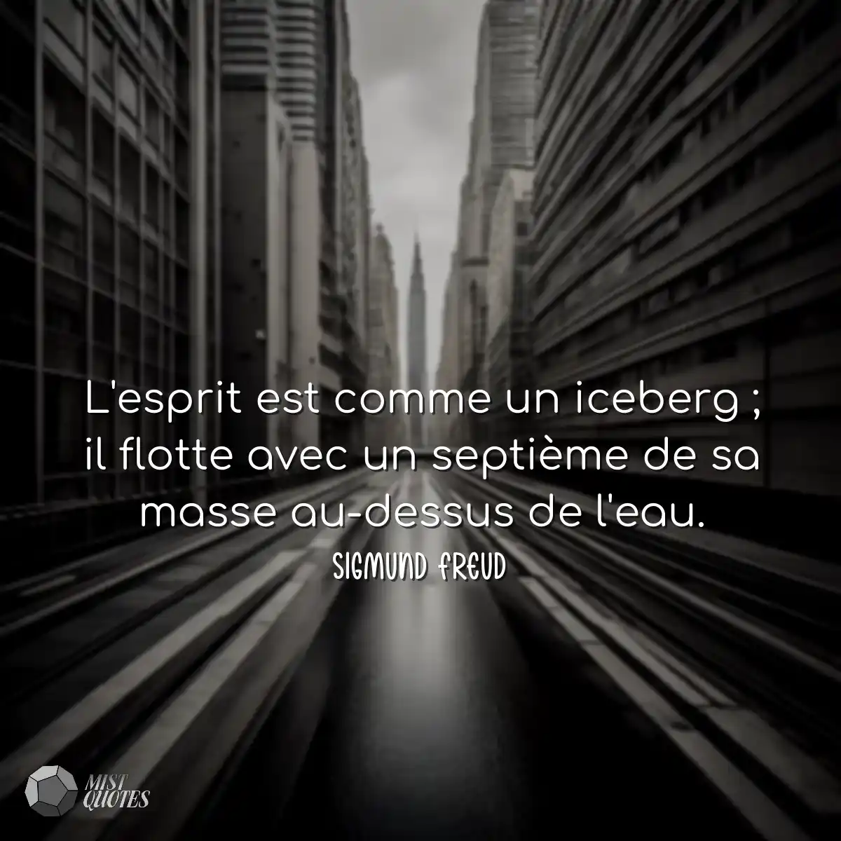 L'esprit est comme un iceberg ; il flott