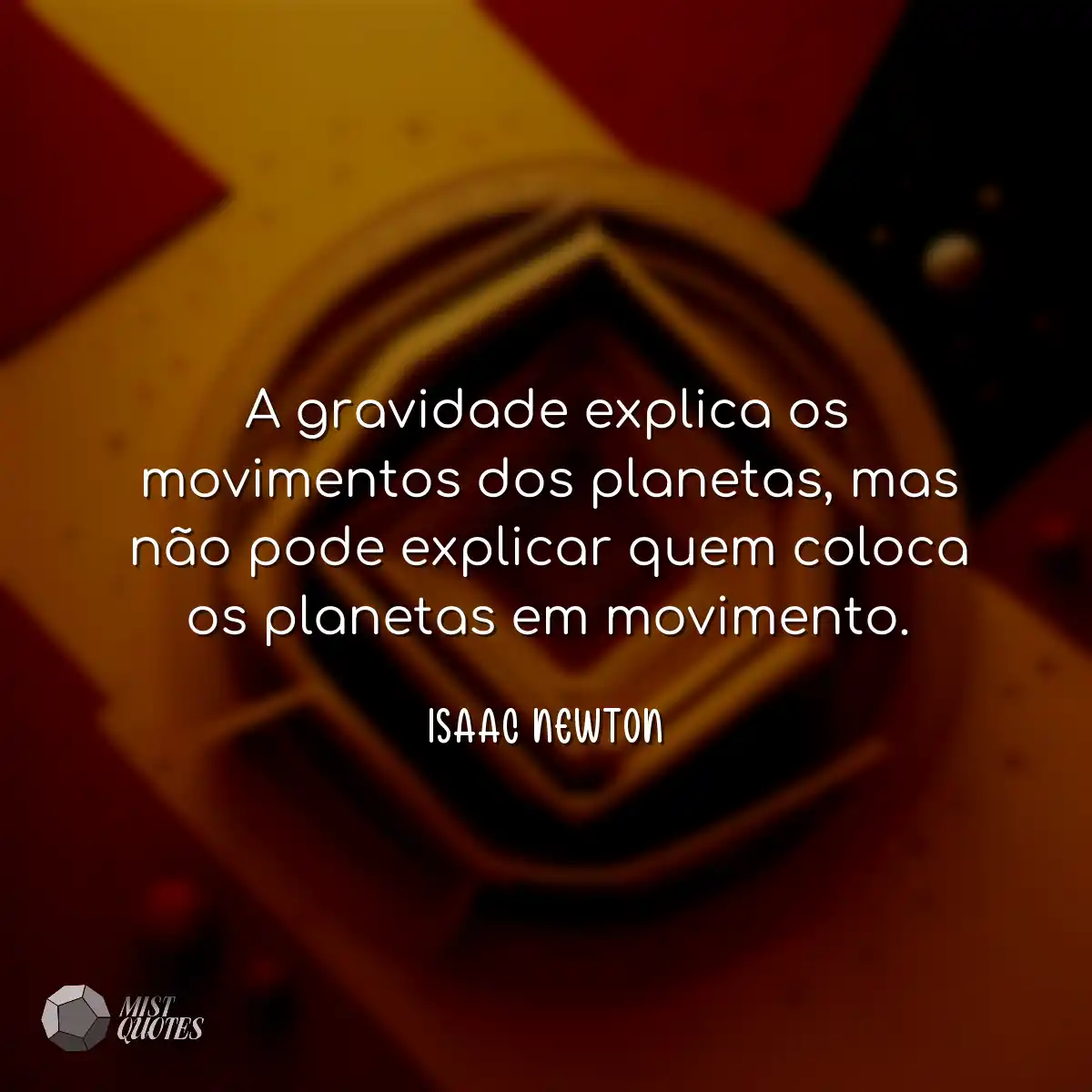 A gravidade explica os movimentos dos pl