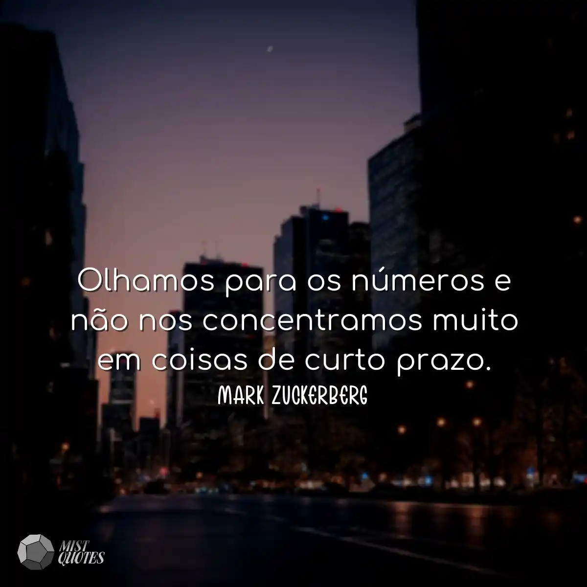 Olhamos para os números e não nos conc