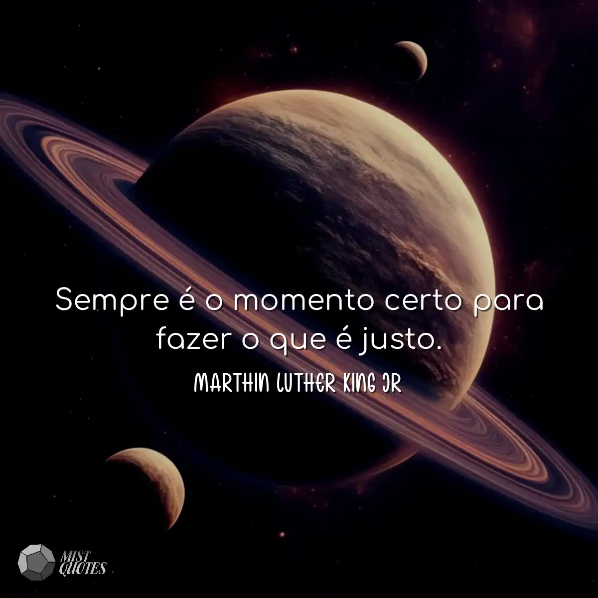 Sempre é o momento certo para fazer o q