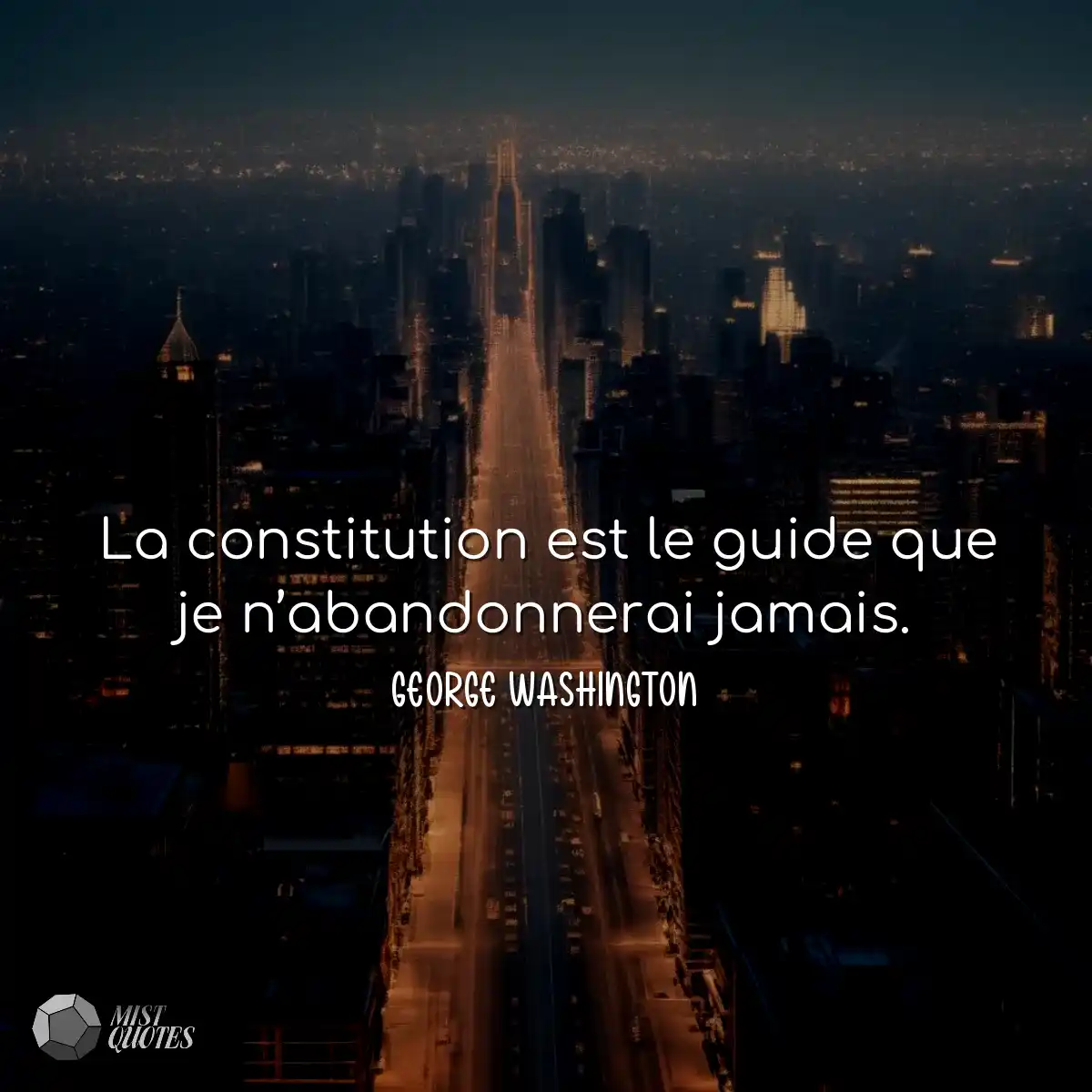 La constitution est le guide que je n’