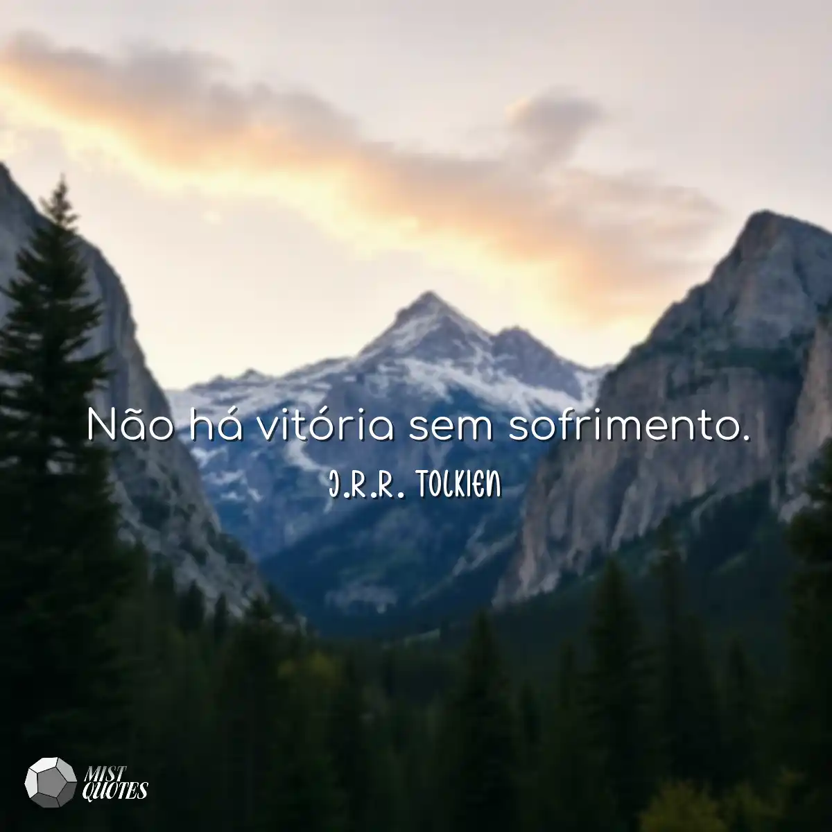 Não há vitória sem sofrimento.