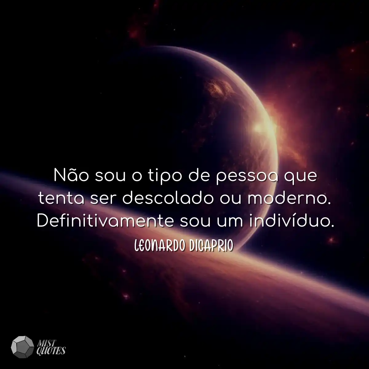 Não sou o tipo de pessoa que tenta ser descolado o