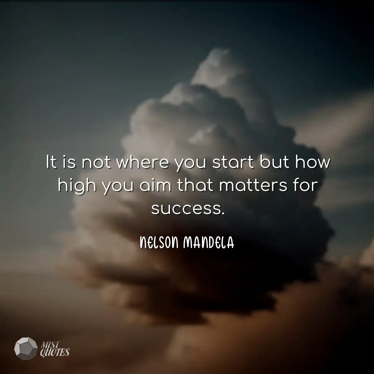 It is not where you start but how high y