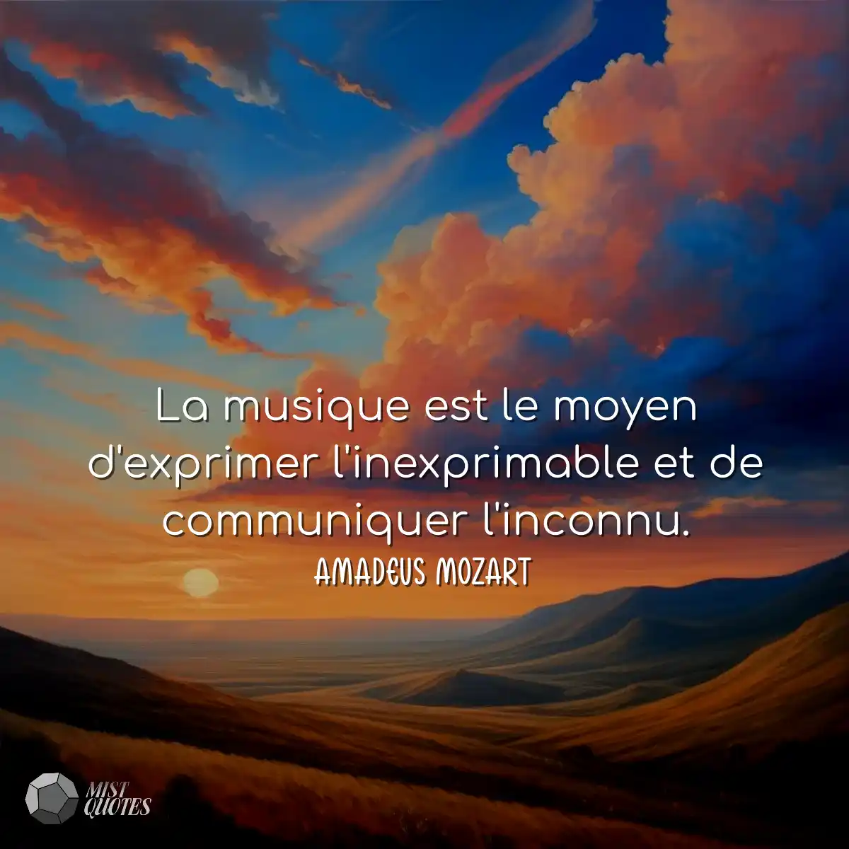 La musique est le moyen d'exprimer l'ine