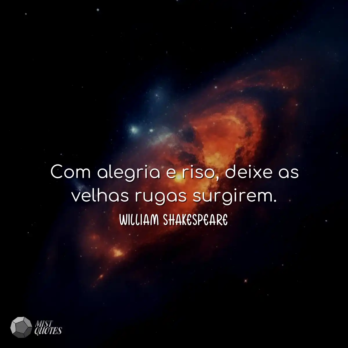 Com alegria e riso, deixe as velhas rugas surgirem