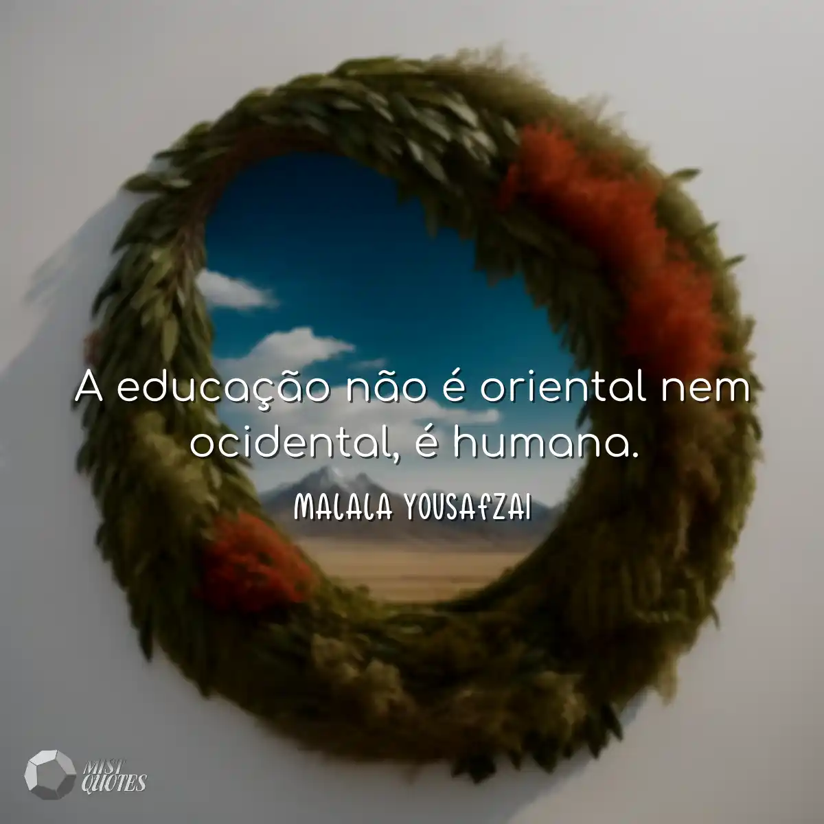 A educação não é oriental nem ociden