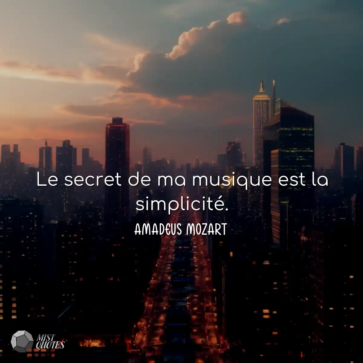 Le secret de ma musique est la simplicit