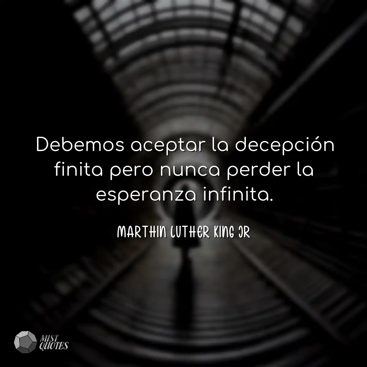 Debemos aceptar la decepción finita per