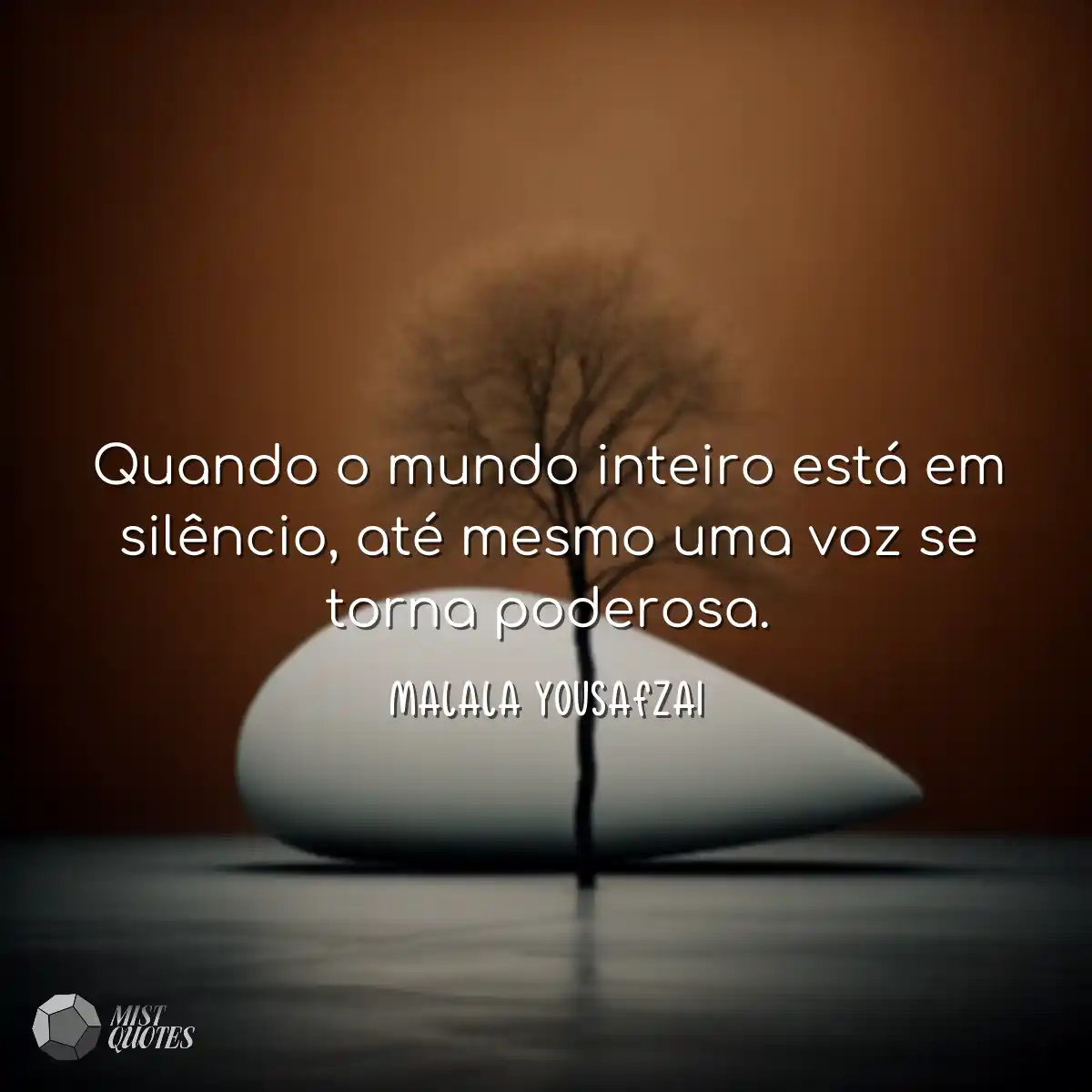Quando o mundo inteiro está em silênci