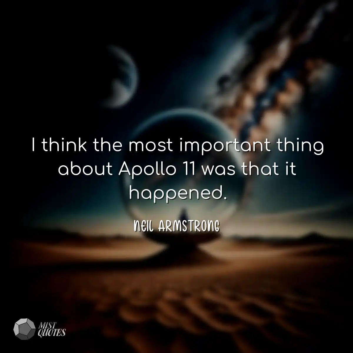 I think the most important thing about A