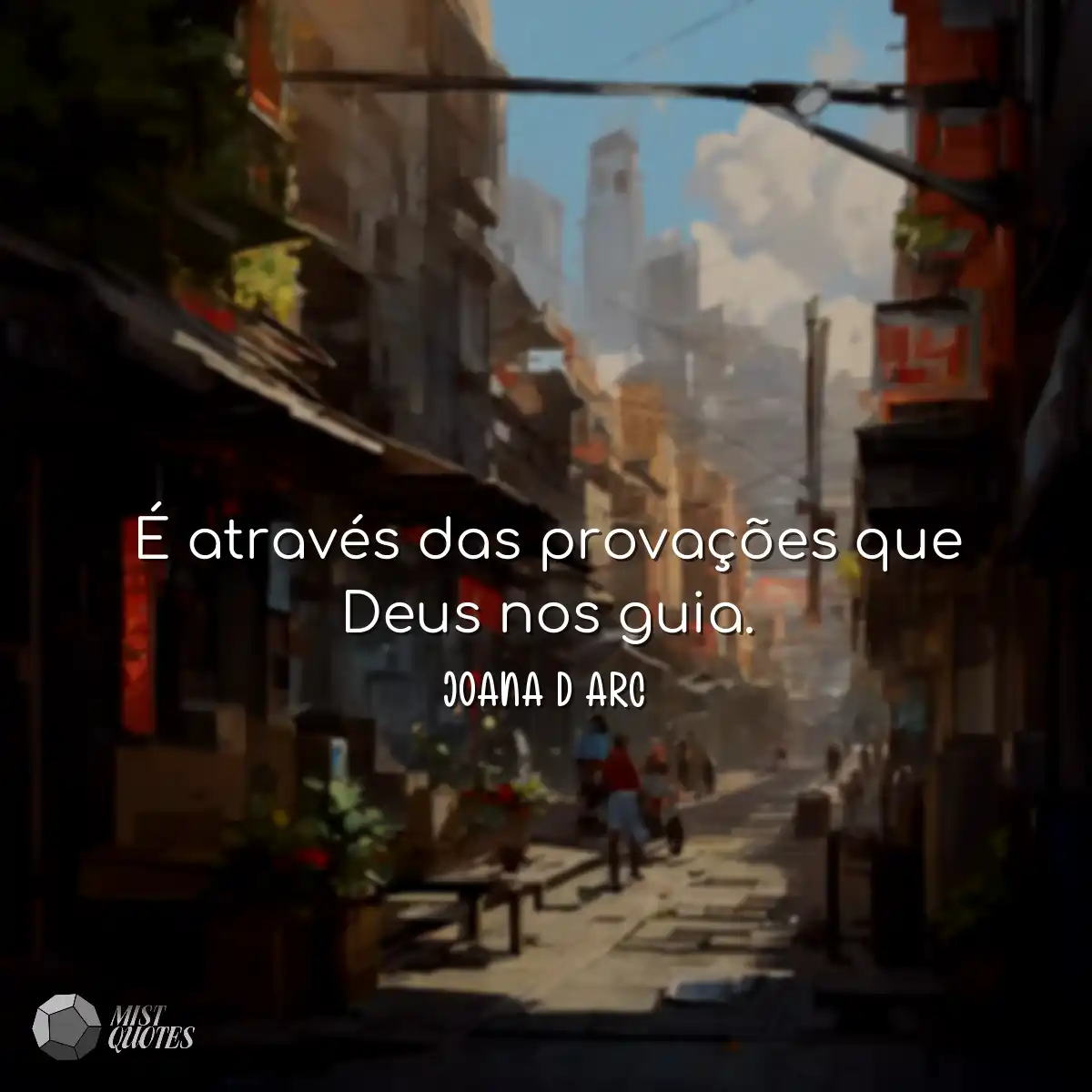 É através das provações que Deus nos