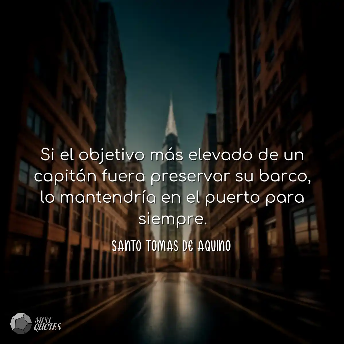 Si el objetivo más elevado de un capitán fuera pre
