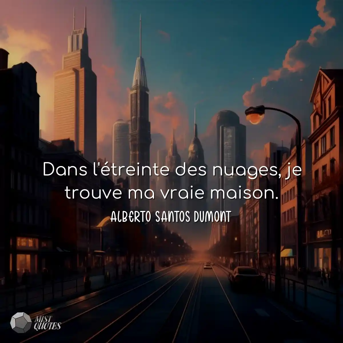 Dans l'étreinte des nuages, je trouve ma vraie mai