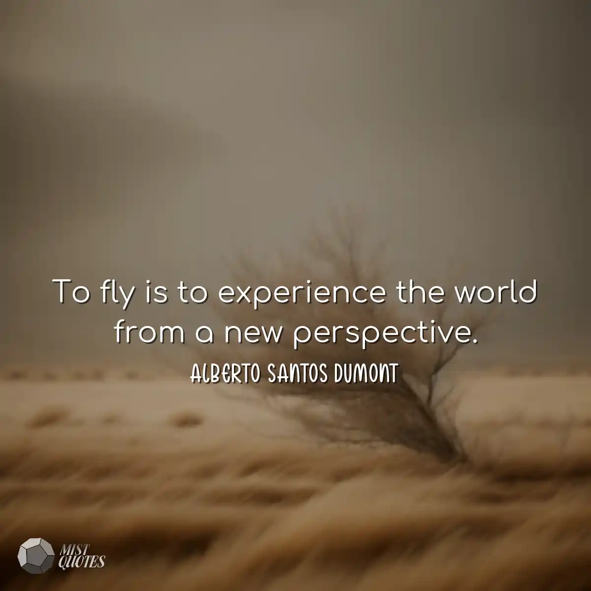 Volar es experimentar el mundo desde una